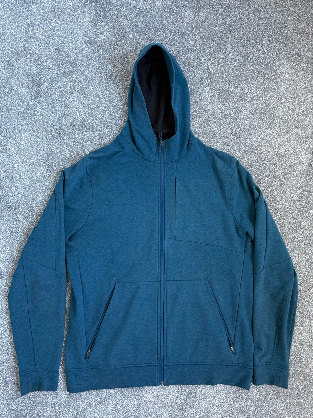 Lululemon Men's Lightweight Hooded Zip Jacket - Teal